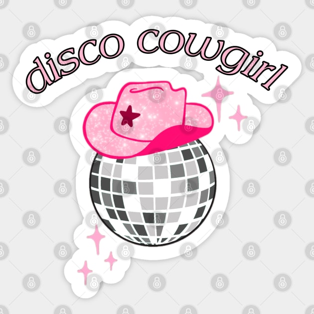 disco cowgirl Sticker by hgrasel